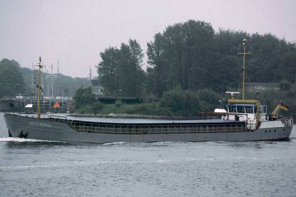 Photograph of the vessel  Neuenbrok pictured on the Kiel Canal at Holtenau on 28th May 1998