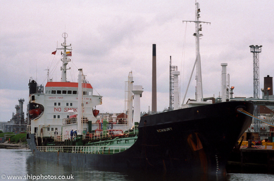 Photograph of the vessel  Newbury pictured at Stanlow on 20th May 2000