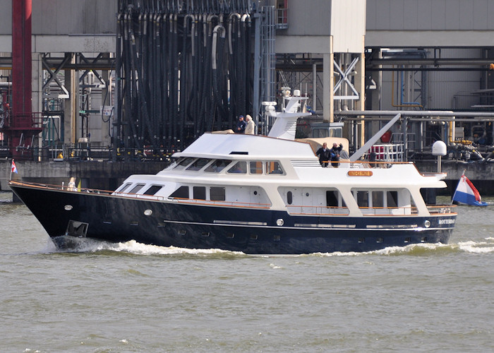 Photograph of the vessel  Nickeline pictured passing Vlaardingen on 22nd June 2012