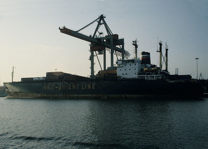 Photograph of the vessel  Nikolay Golovanov pictured in Waalhaven, Rotterdam on 27th September 1992