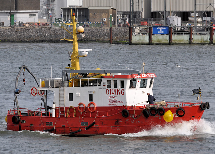 Photograph of the vessel  Nixe pictured passing Vlaardingen on 23rd June 2012