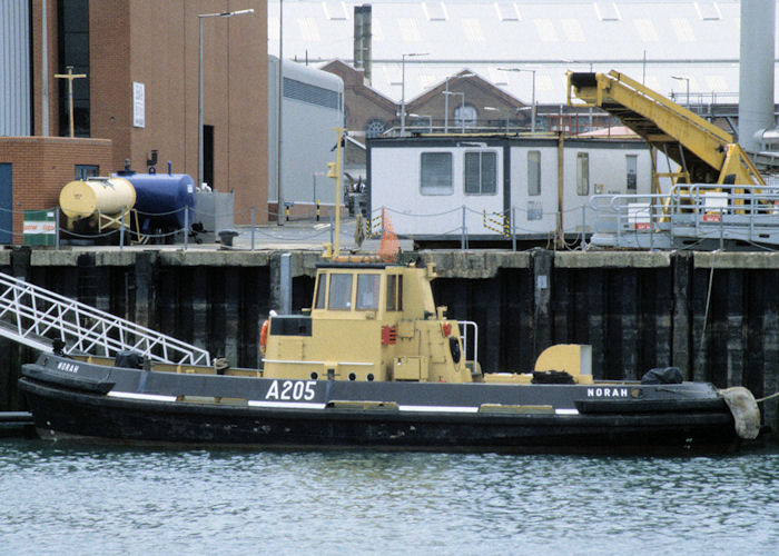 Photograph of the vessel RMAS Norah pictured in Portsmouth Naval Base on 13th July 1997