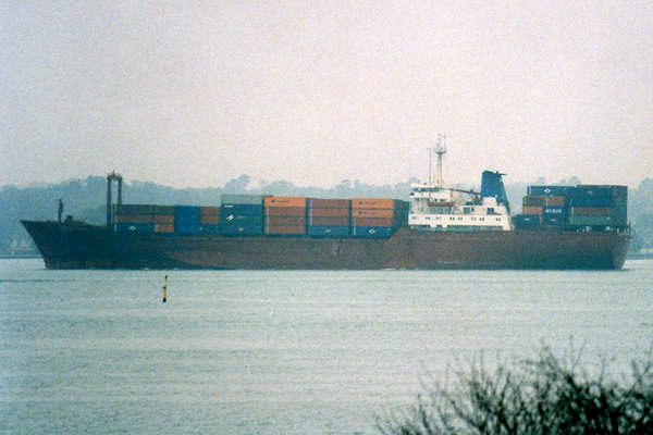 Photograph of the vessel  Norasia Alexandria pictured departing Southampton on 21st January 2000