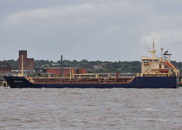 Photograph of the vessel  Nordic Nelly pictured on the River Mersey on 22nd June 2013