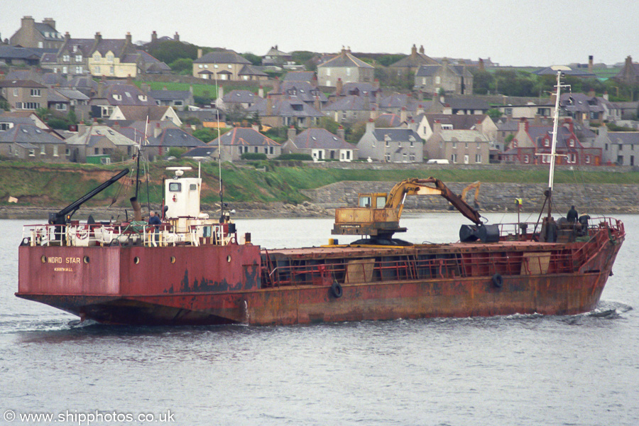 Photograph of the vessel  Nord Star pictured approaching Kirkwall on 9th May 2003
