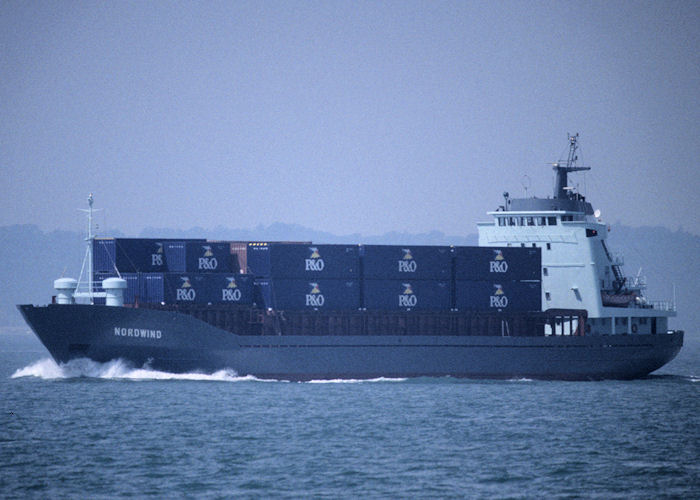 Photograph of the vessel  Nordwind pictured in the Solent on 21st July 1996