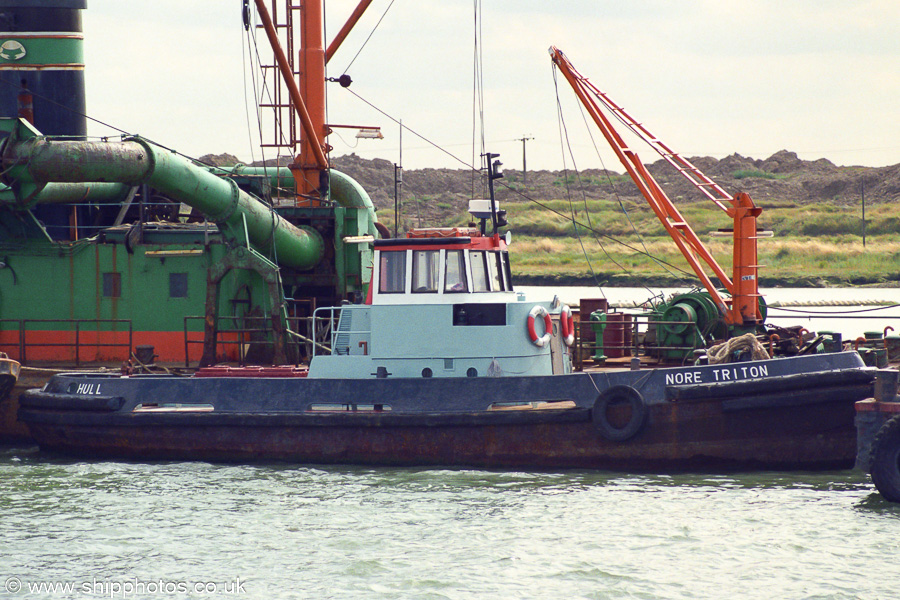 Photograph of the vessel  Nore Triton pictured on the Swale on 1st September 2001