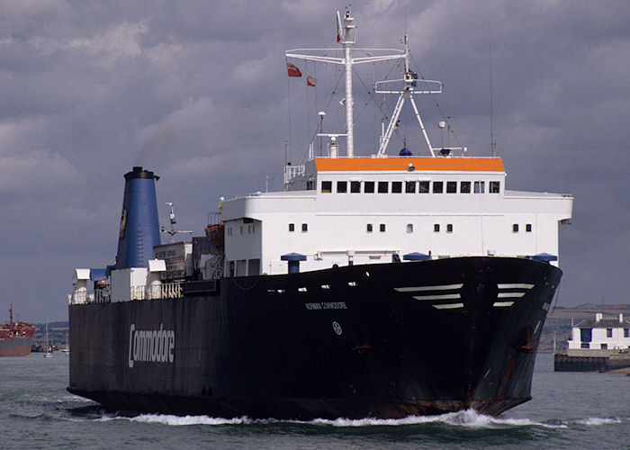  Norman Commodore pictured departing Portsmouth Harbour on 5th September 1992