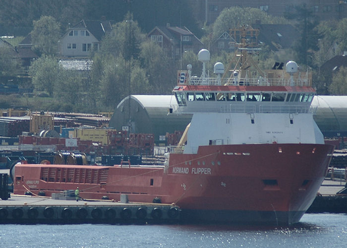 Photograph of the vessel  Normand Flipper pictured at Stavanger on 4th May 2008