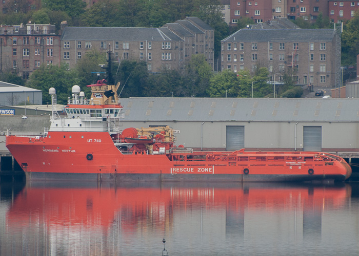 Photograph of the vessel  Normand Neptun pictured at Dundee on 3rd May 2014