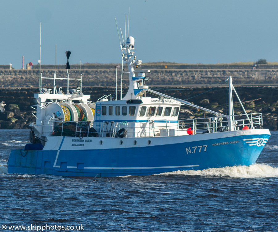 fv Northern Quest pictured passing North Shields on 21st September 2019