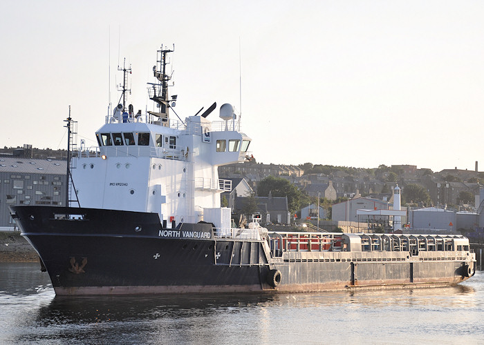  North Vanguard pictured departing Aberdeen on 15th September 2012