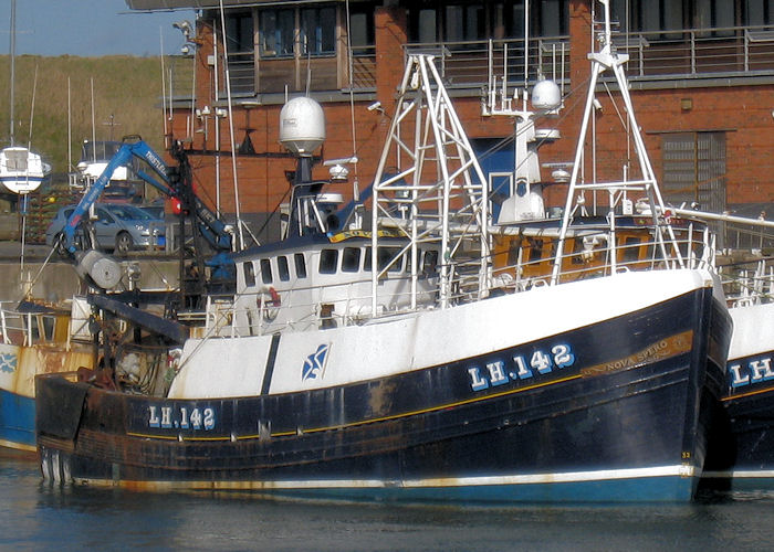 Photograph of the vessel fv Nova Spero pictured at Eyemouth on 21st March 2010