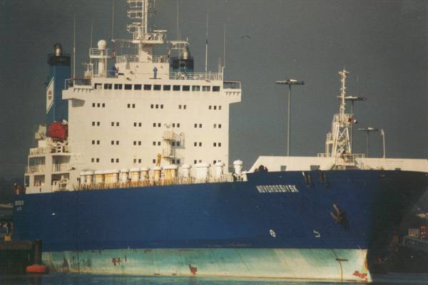 Photograph of the vessel  Novorossiysk pictured in Marchwood Military Port on 18th April 1999