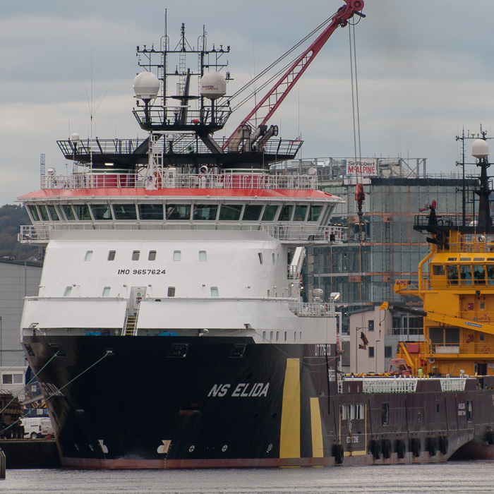 Photograph of the vessel  NS Elida pictured at Aberdeen on 12th October 2014