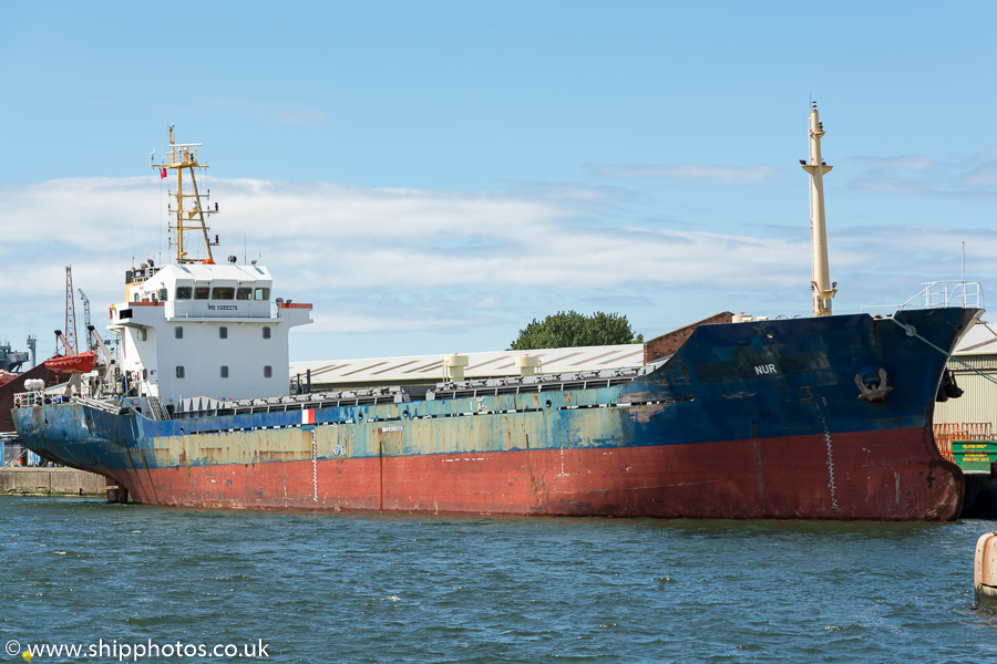Photograph of the vessel  Nur pictured in West Float, Birkenhead on 21st June 2015