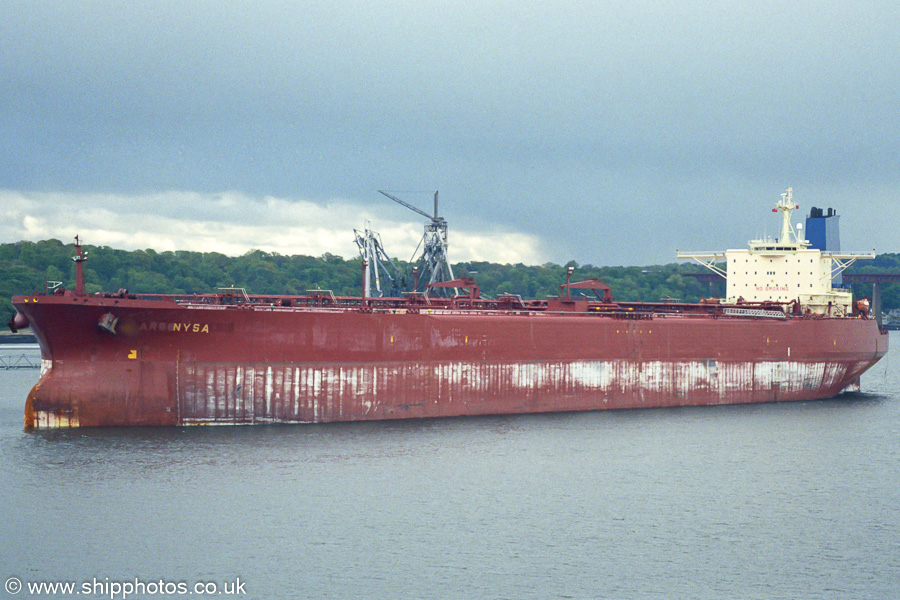 Photograph of the vessel  Nysa pictured at Hound Point on 12th May 2003