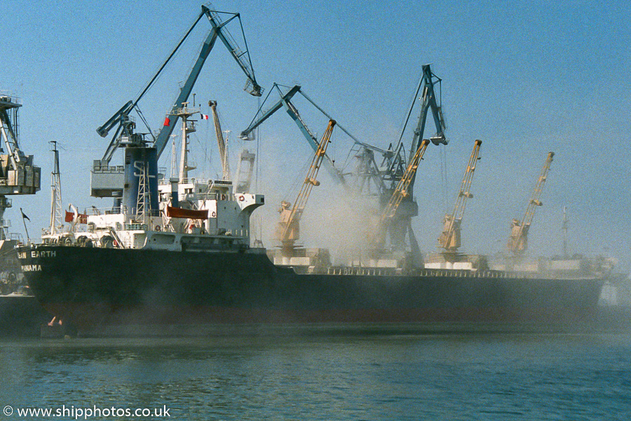  Ocean Earth pictured at Lorient on 23rd August 1989