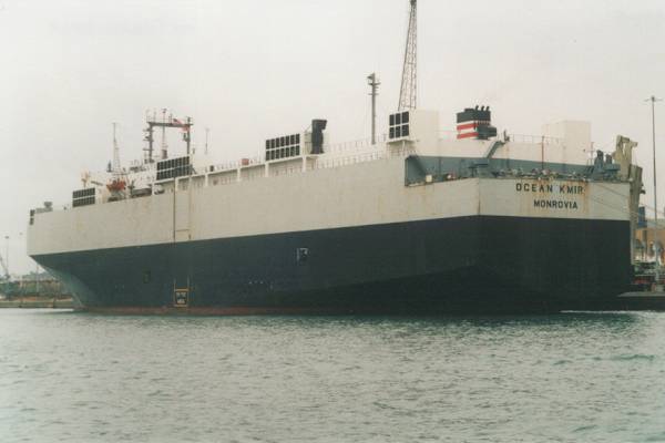 Photograph of the vessel  Ocean Kmir pictured in Southampton on 14th September 1999