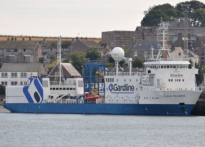 Photograph of the vessel rv Ocean Reliance pictured at Montrose on 12th September 2013