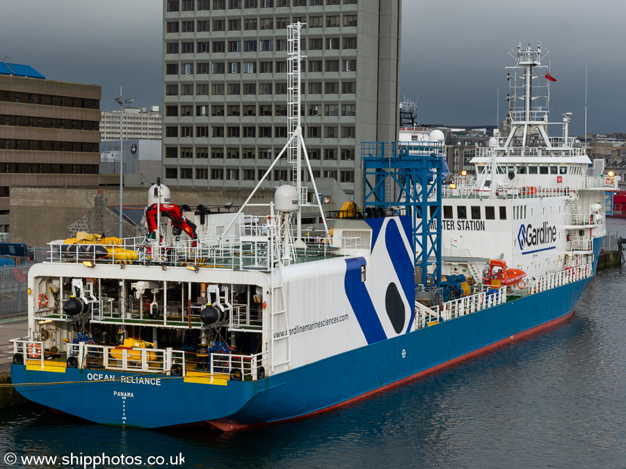 Photograph of the vessel rv Ocean Reliance pictured at Aberdeen on 22nd May 2022