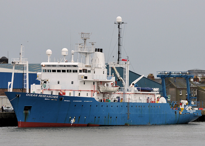 Photograph of the vessel rv Ocean Researcher pictured at Montrose on 13th September 2012