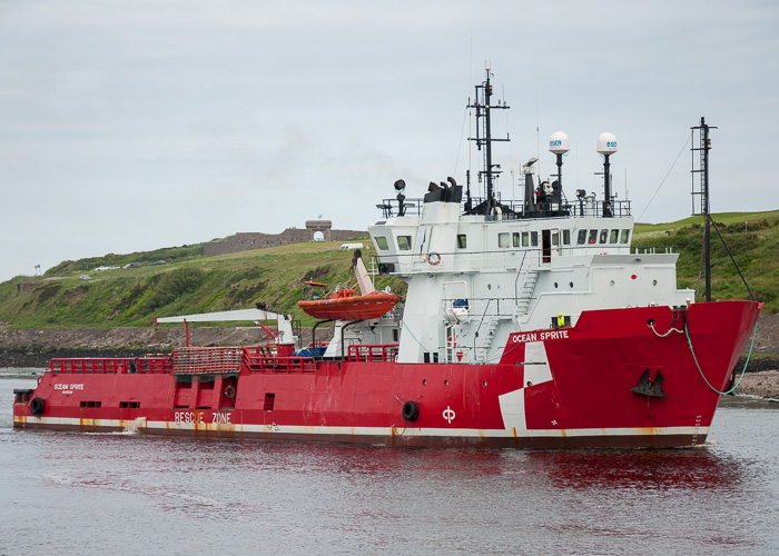  Ocean Sprite pictured arriving at Aberdeen on 9th June 2014