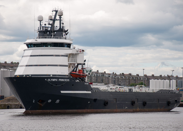  Olympic Princess pictured departing Aberdeen on 11th June 2014