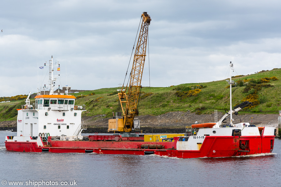  Omvac Doce pictured arriving at Aberdeen on 28th May 2019
