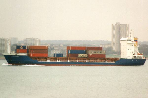 Photograph of the vessel  OPDR Douro pictured arriving in Southampton on 23rd February 1998