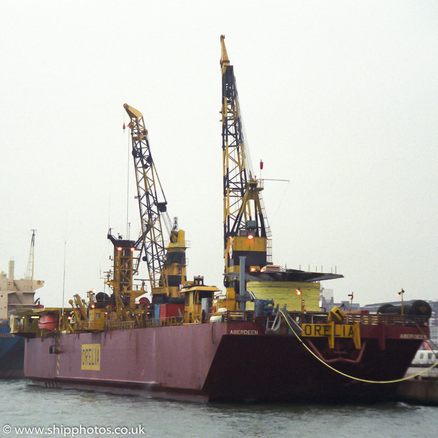 Photograph of the vessel  Orelia pictured at Southampton on 12th March 1989