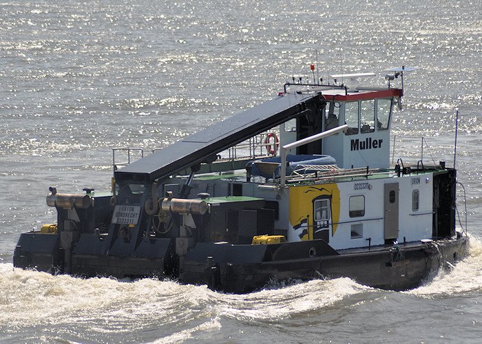 Photograph of the vessel  Orion pictured passing Vlaardingen on 27th June 2011
