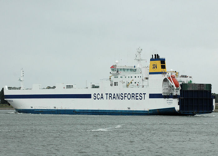 Photograph of the vessel  Ortviken pictured departing Rotterdam on 20th June 2010