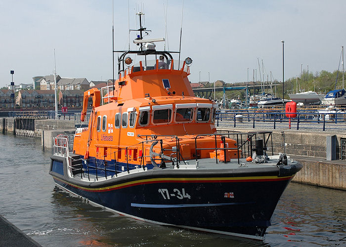 Photograph of the vessel RNLB Osier pictured at Royal Quays, North Shields on 6th May 2008