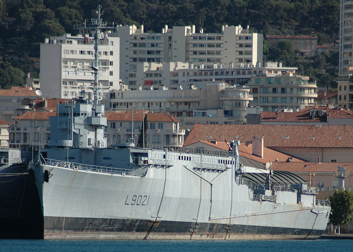 Photograph of the vessel FS Ouragan pictured laid up at Toulon on 9th August 2008