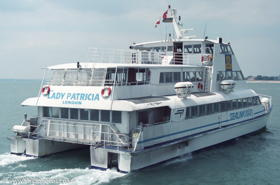  Our Lady Patricia pictured departing Clarence Pier, Southsea on 2nd July 1989