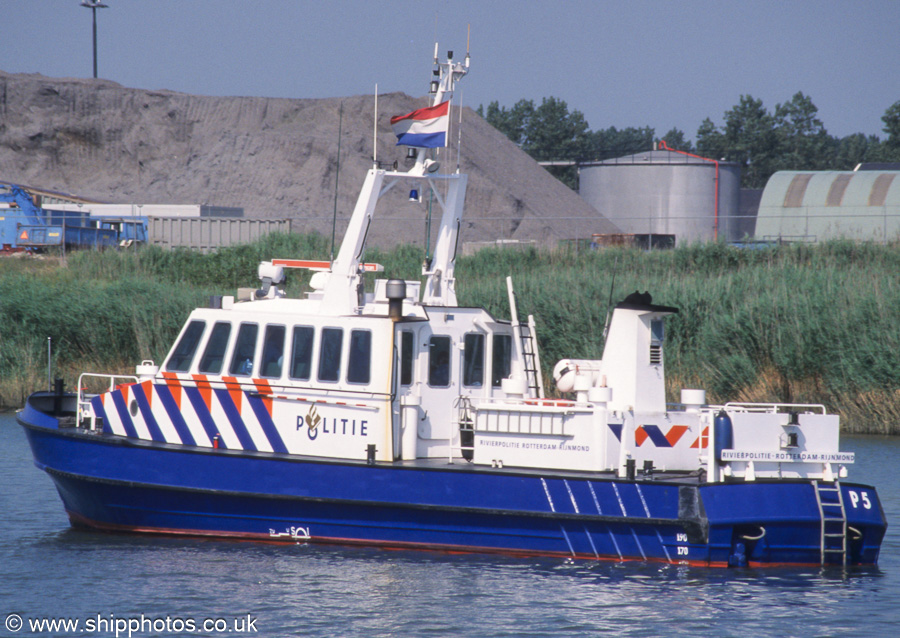 Photograph of the vessel  P 5 pictured in Sint Laurentshaven, Botlek on 17th June 2002