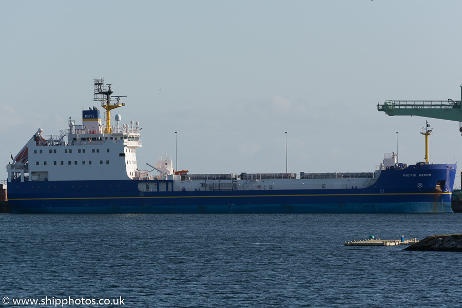 Photograph of the vessel  Pacific Heron pictured at Barrow-in-Furness on 8th March 2015