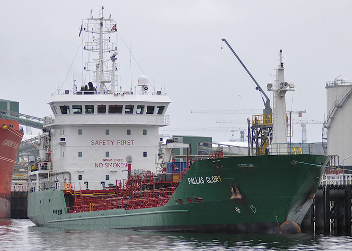 Photograph of the vessel  Pallas Glory pictured in the Calandkanaal, Europoort on 26th June 2011