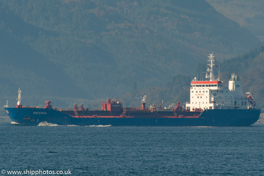  Paterna pictured departing Finnart on 17th October 2015