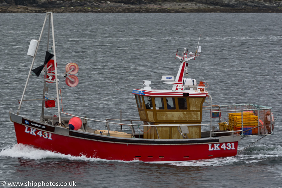 Photograph of the vessel fv Pathfinder pictured at Lerwick on 20th May 2015