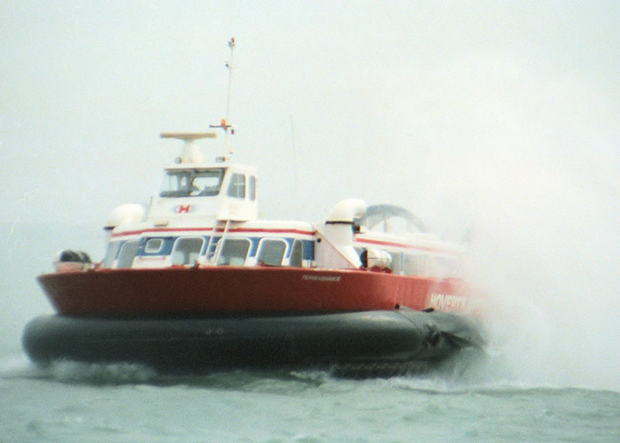 Photograph of the vessel  Perseverance pictured arriving at Southsea on 17th July 1988