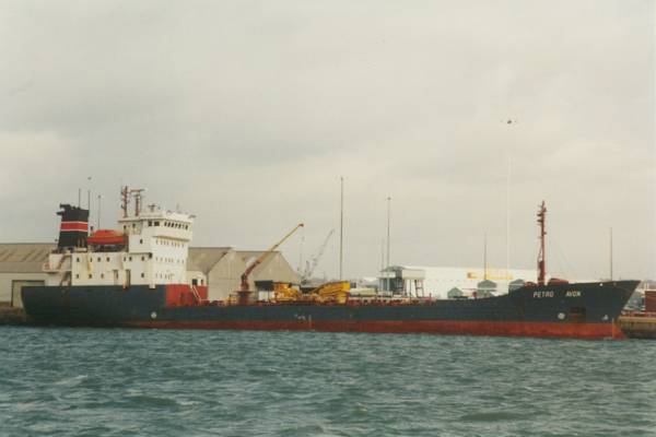 Photograph of the vessel  Petro Avon pictured in Southampton on 16th February 1998