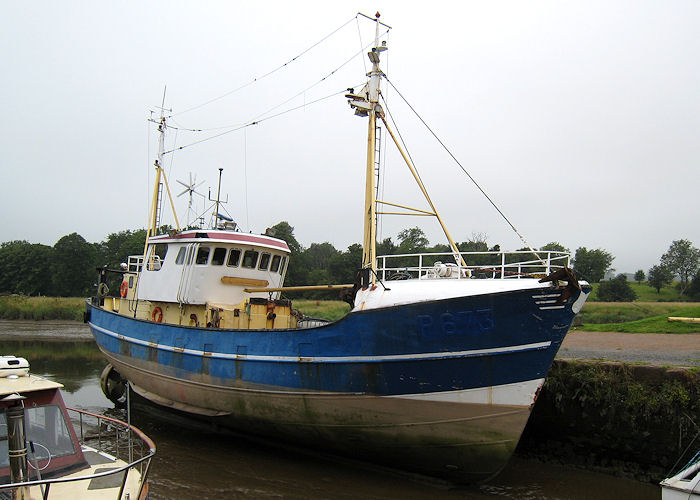 Photograph of the vessel fv Petronella pictured at Kingholm Quay, Dumfries on 27th July 2008