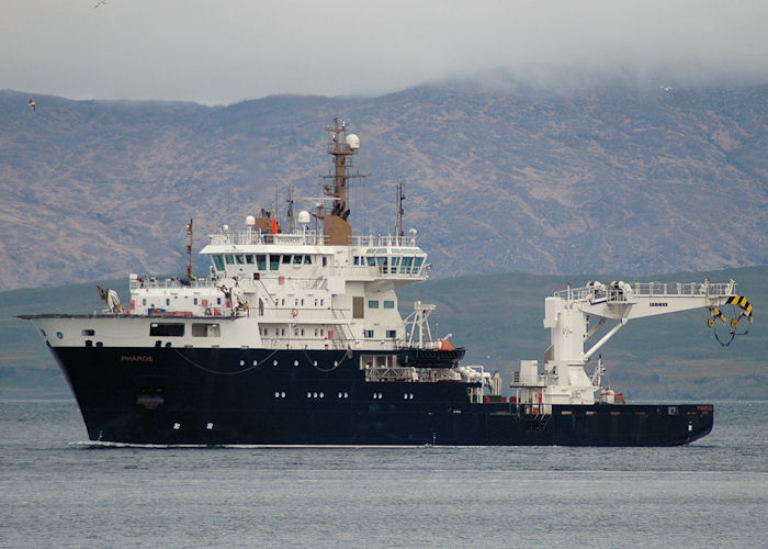 Photograph of the vessel  Pharos pictured arriving at Oban on 6th May 2010