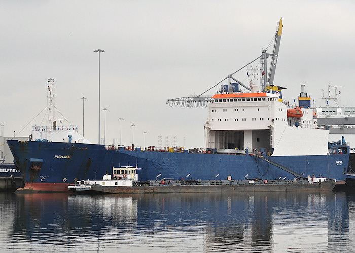 Photograph of the vessel  Phocine pictured in Brittanniëhaven, Europoort on 26th June 2011