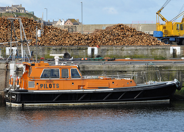 Photograph of the vessel pv Pioneer pictured at Buckie on 15th April 2012