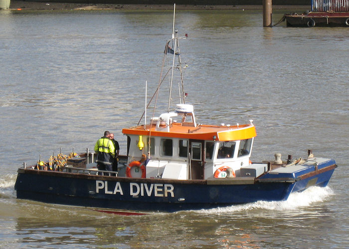 Photograph of the vessel  PLA Diver pictured in London on 26th October 2009