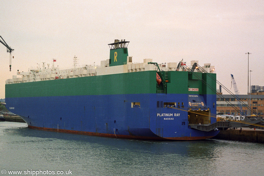 Photograph of the vessel  Platinum Ray pictured at Southampton on 17th August 2003