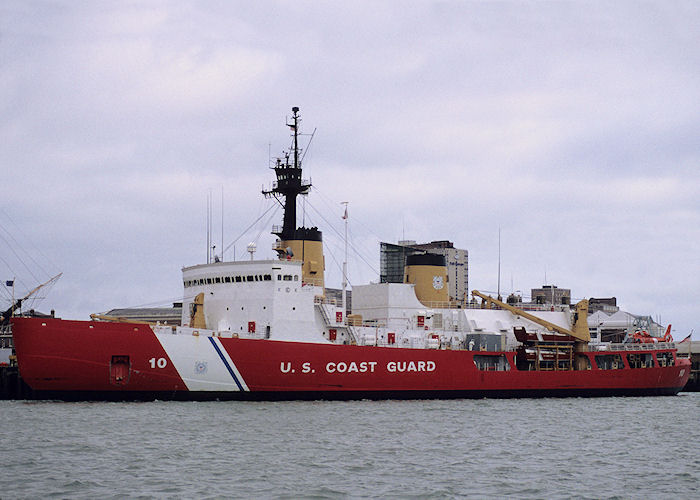 Photograph of the vessel USCGC Polar Star pictured in Portsmouth Naval Base on 23rd September 1991